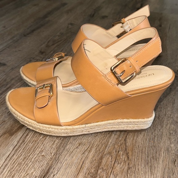 Liz Claiborne • Marley Wedge Memory Foam Buckle Sandals - Picture 1 of 13